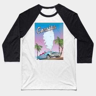 Corsica car travel poster Baseball T-Shirt